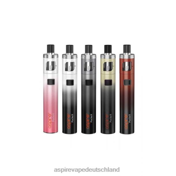 Aspire Pockex Jubiläums-Edition-Kit roter Farbverlauf HP02Z120 Aspire Ecig Store